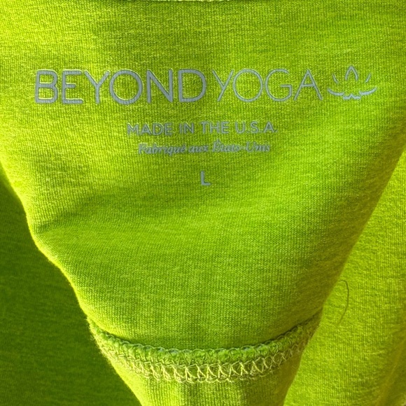 Beyond Yoga NWT Spacedye Slim Racerback Bra Matcha Green-Lime Size Large - Picture 4 of 5